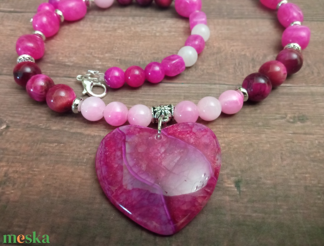 FÉLDRÁGAKŐ/ÁSVÁNY/ - NYAKÉK - ékszer - nyaklánc - gyöngyös nyaklánc - Meska.hu