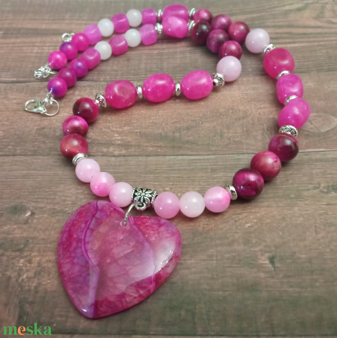 FÉLDRÁGAKŐ/ÁSVÁNY/ - NYAKÉK - ékszer - nyaklánc - gyöngyös nyaklánc - Meska.hu