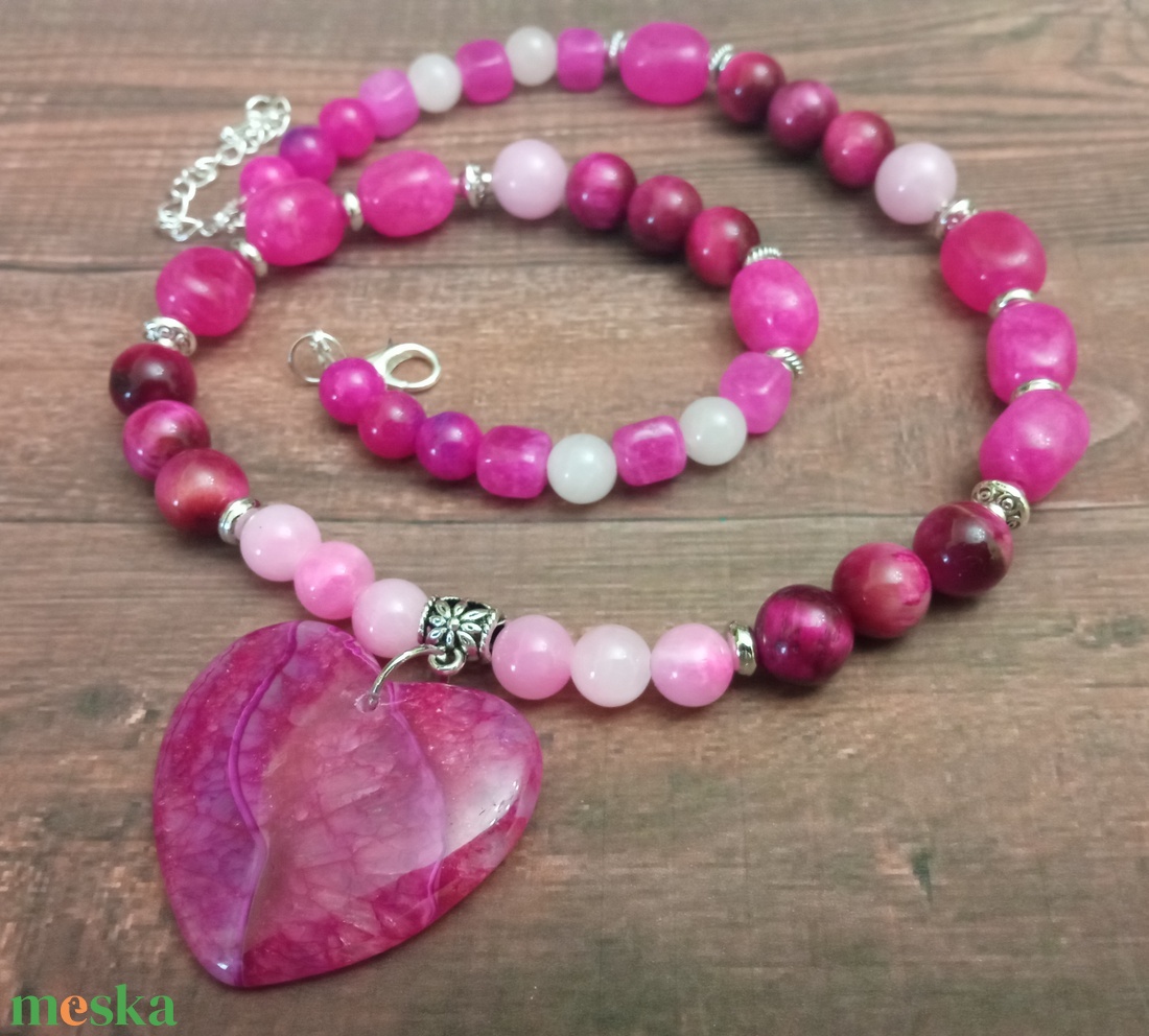 FÉLDRÁGAKŐ/ÁSVÁNY/ - NYAKÉK - ékszer - nyaklánc - gyöngyös nyaklánc - Meska.hu