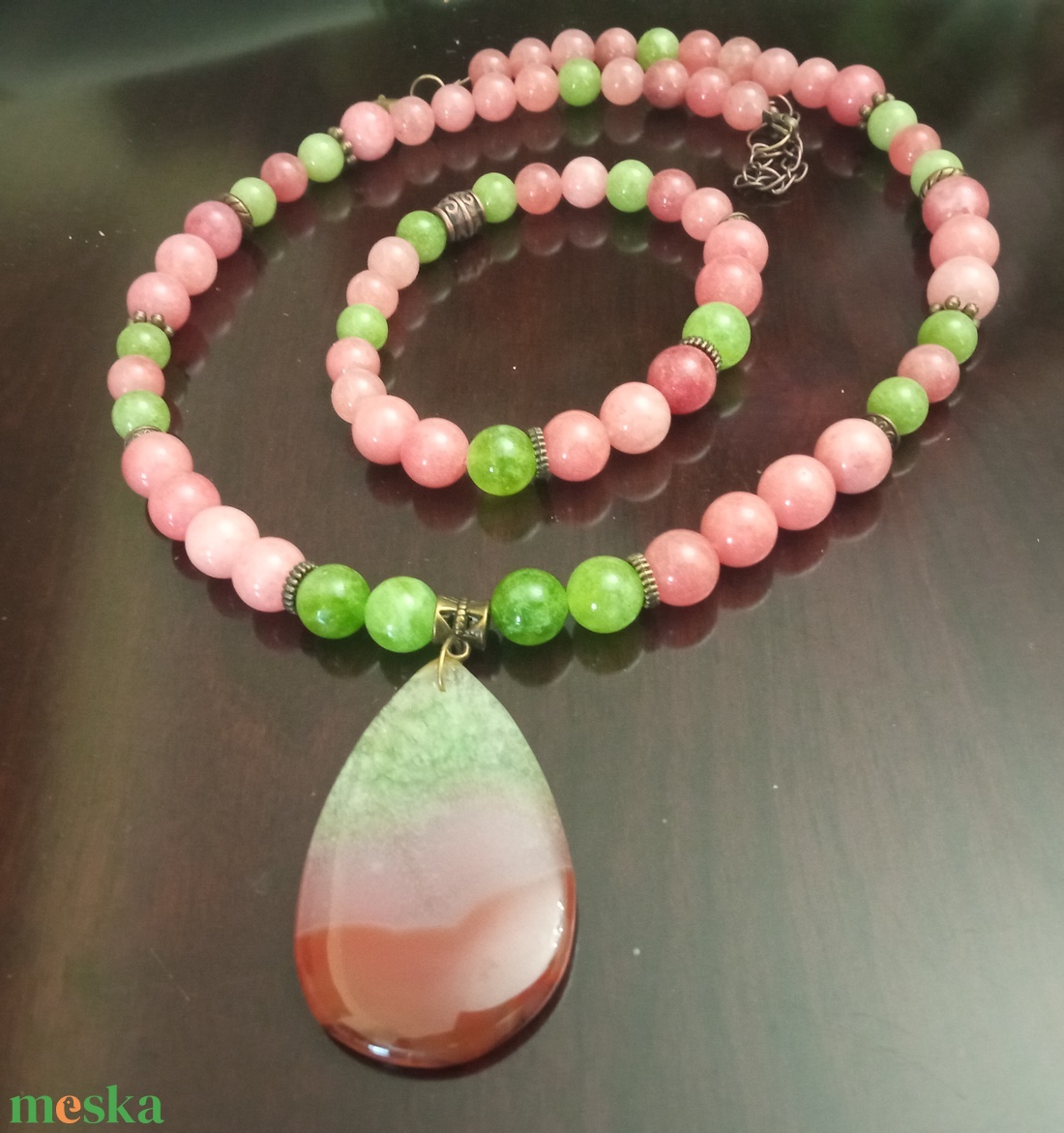 FÉLDRÁGAKŐ/ÁSVÁNY/ - SZETT - ékszer - ékszerszett - Meska.hu