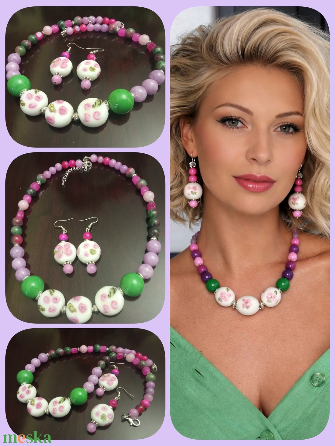 FÉLDRÁGAKŐ/ÁSVÁNY/ - SZETT - ékszer - ékszerszett - Meska.hu