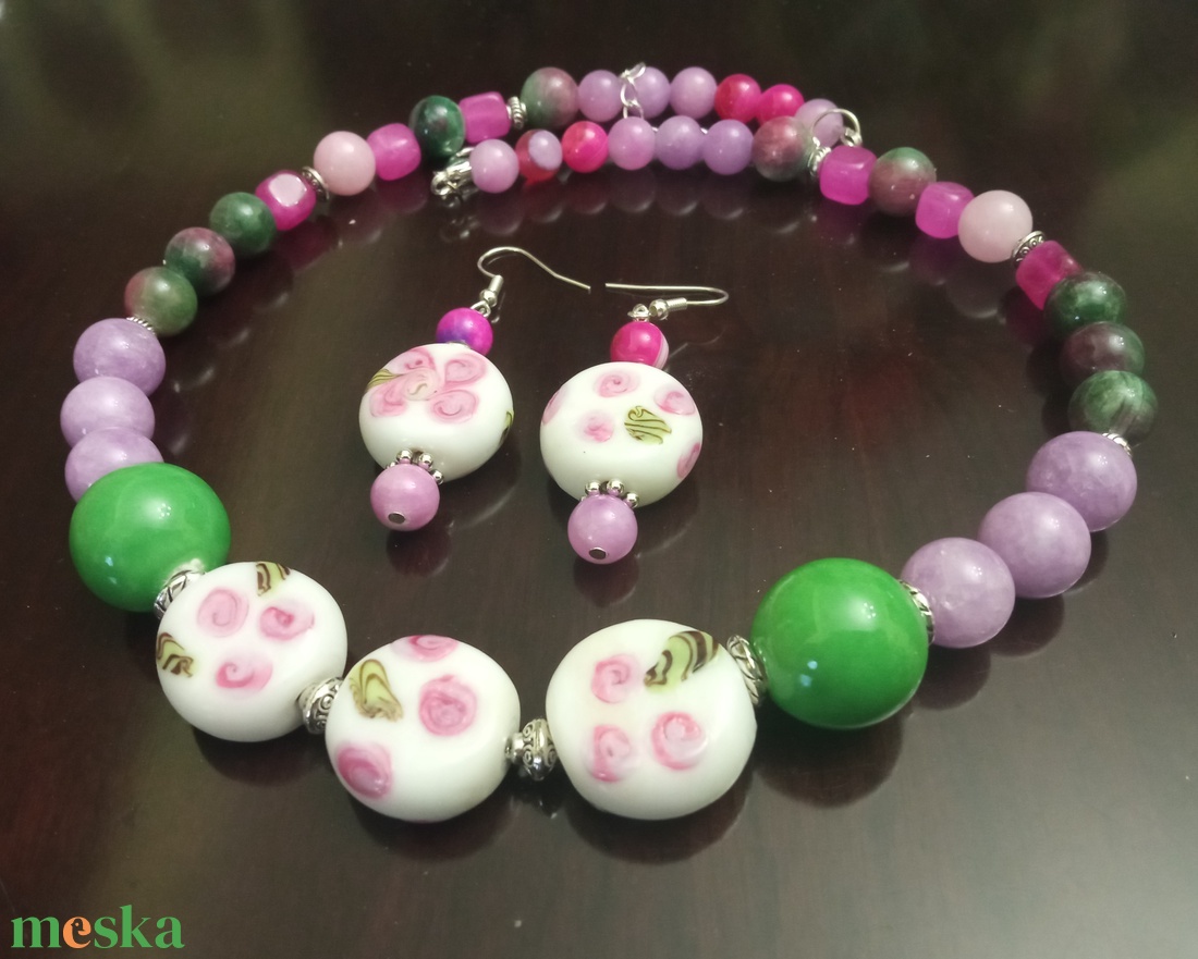 FÉLDRÁGAKŐ/ÁSVÁNY/ - SZETT - ékszer - ékszerszett - Meska.hu