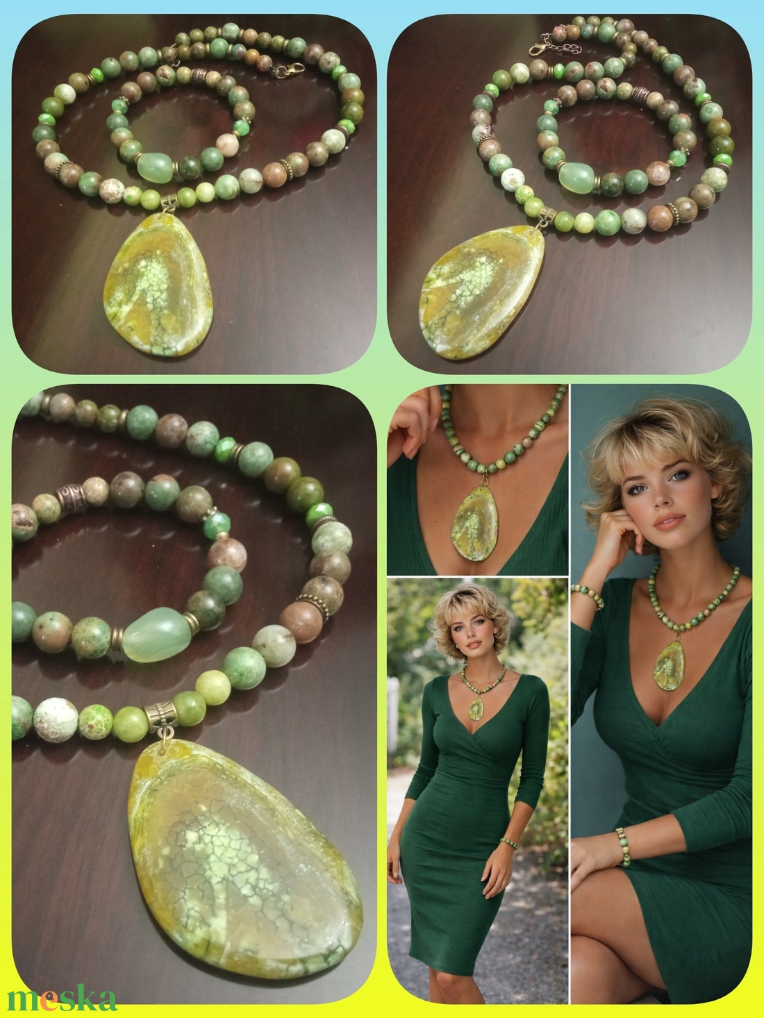 FÉLDRÁGAKŐ/ÁSVÁNY/ - szett - ékszer - ékszerszett - Meska.hu