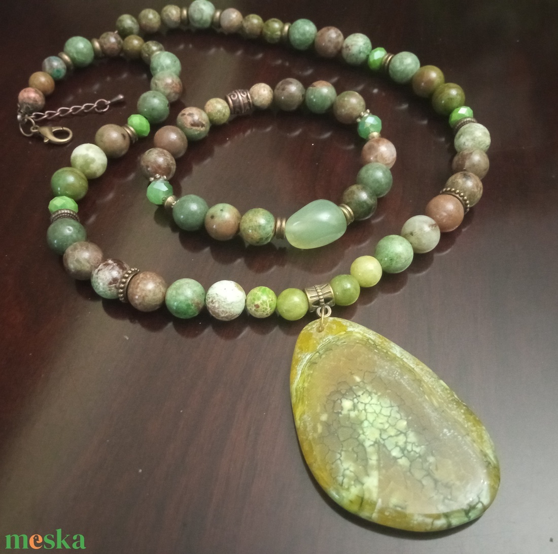 FÉLDRÁGAKŐ/ÁSVÁNY/ - szett - ékszer - ékszerszett - Meska.hu