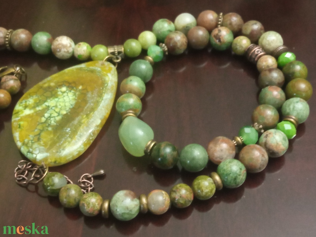 FÉLDRÁGAKŐ/ÁSVÁNY/ - szett - ékszer - ékszerszett - Meska.hu