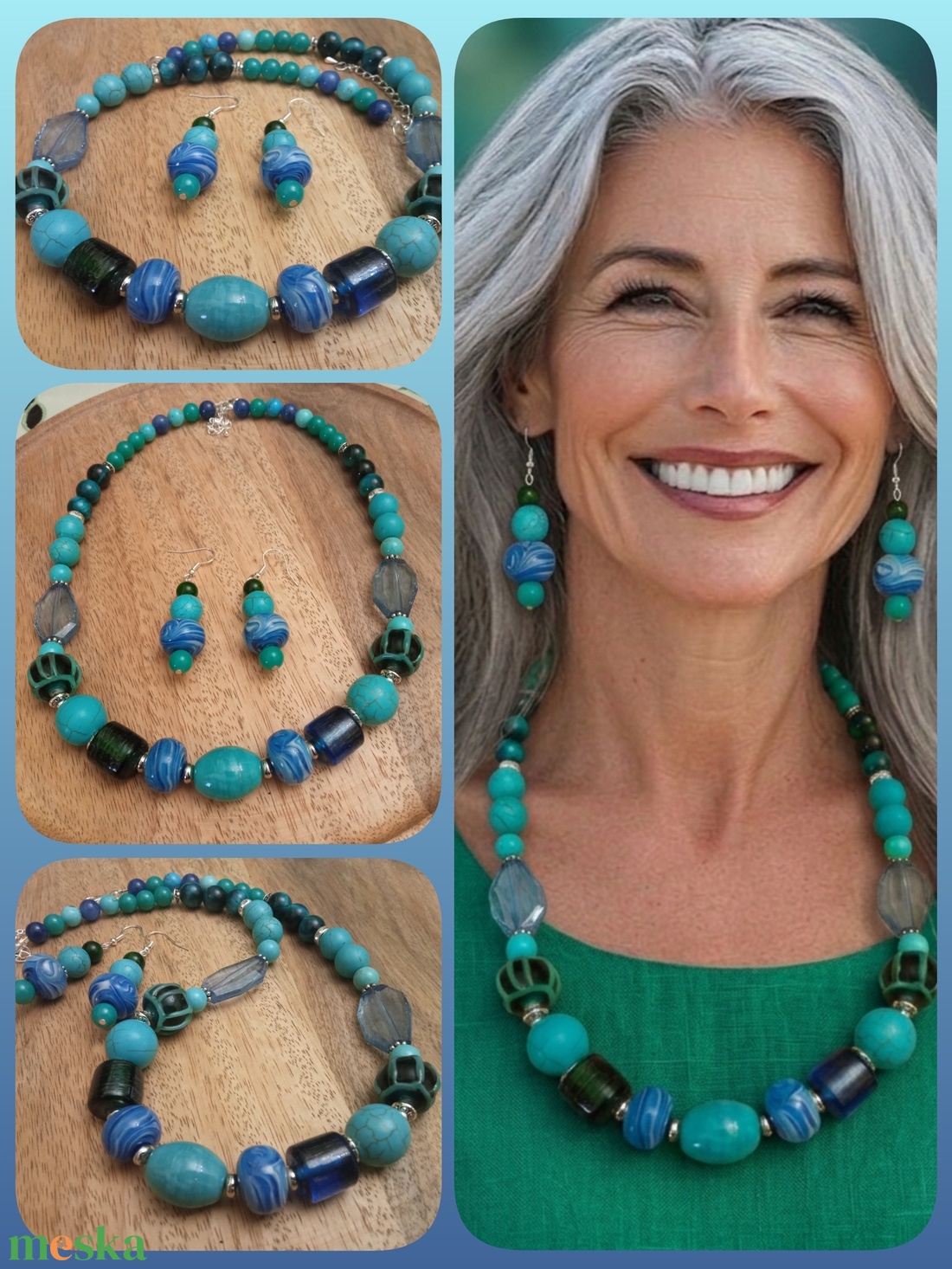 FÉLDRÁGAKŐ/ÁSVÁNY/ - SZETT - ékszer - ékszerszett - Meska.hu