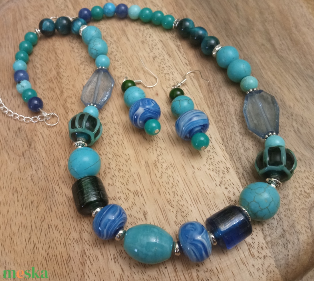 FÉLDRÁGAKŐ/ÁSVÁNY/ - SZETT - ékszer - ékszerszett - Meska.hu