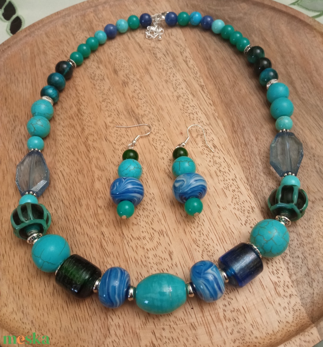 FÉLDRÁGAKŐ/ÁSVÁNY/ - SZETT - ékszer - ékszerszett - Meska.hu