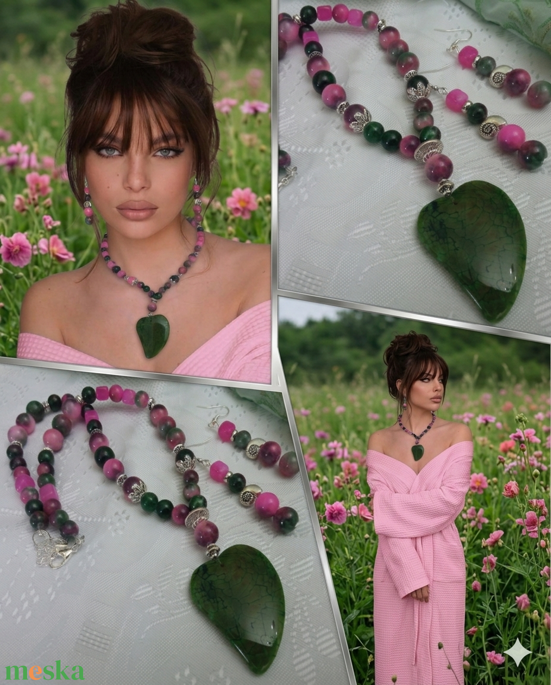 FÉLDRÁGAKŐ/ÁSVÁNY/ - SZETT - ékszer - ékszerszett - Meska.hu