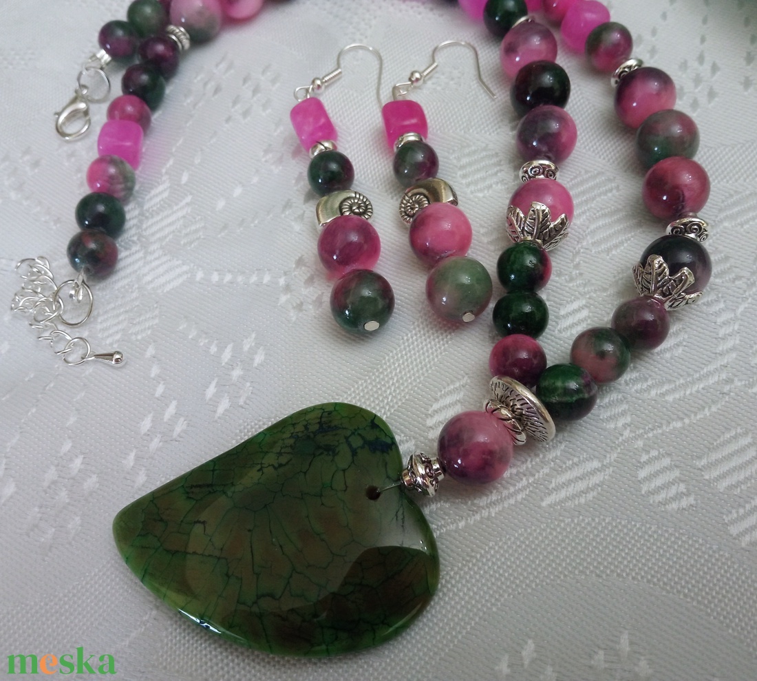 FÉLDRÁGAKŐ/ÁSVÁNY/ - SZETT - ékszer - ékszerszett - Meska.hu