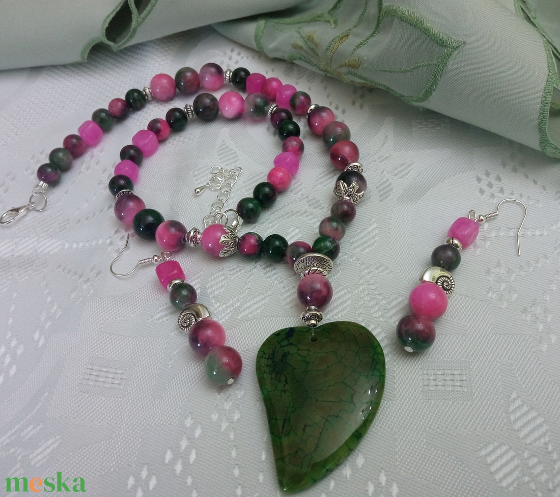 FÉLDRÁGAKŐ/ÁSVÁNY/ - SZETT - ékszer - ékszerszett - Meska.hu