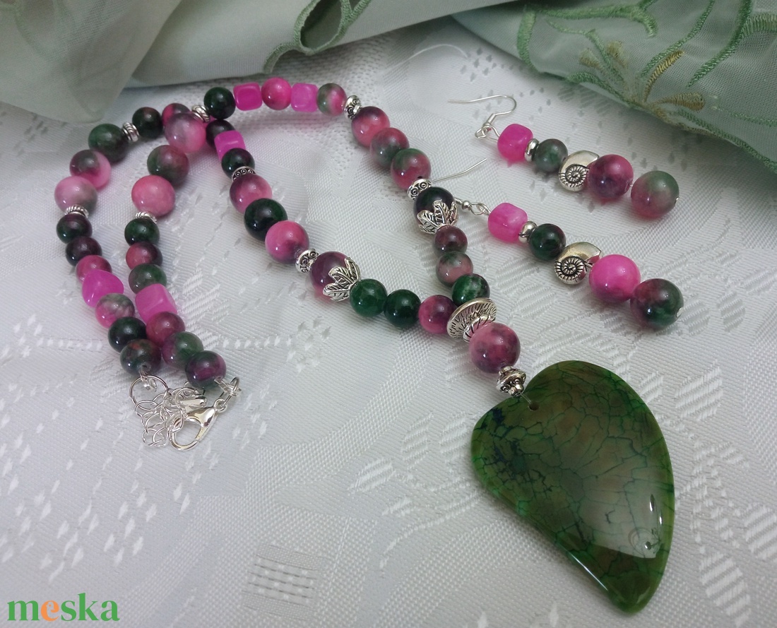 FÉLDRÁGAKŐ/ÁSVÁNY/ - SZETT - ékszer - ékszerszett - Meska.hu