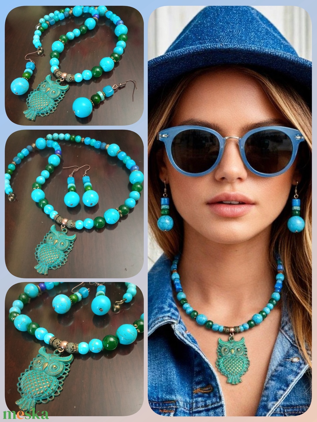 FÉLDRÁGAKŐ/ÁSVÁNY/ - SZETT - ékszer - ékszerszett - Meska.hu