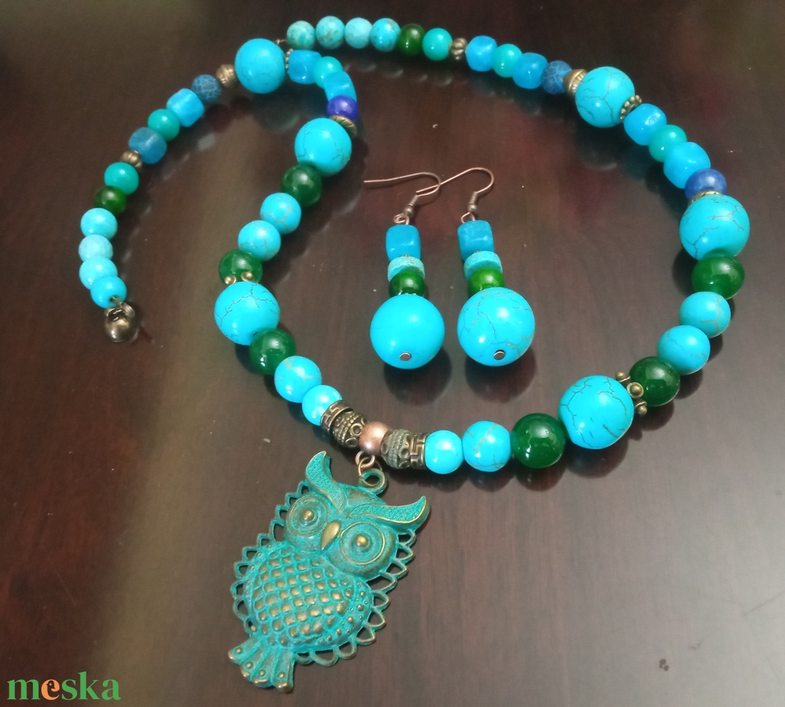 FÉLDRÁGAKŐ/ÁSVÁNY/ - SZETT - ékszer - ékszerszett - Meska.hu