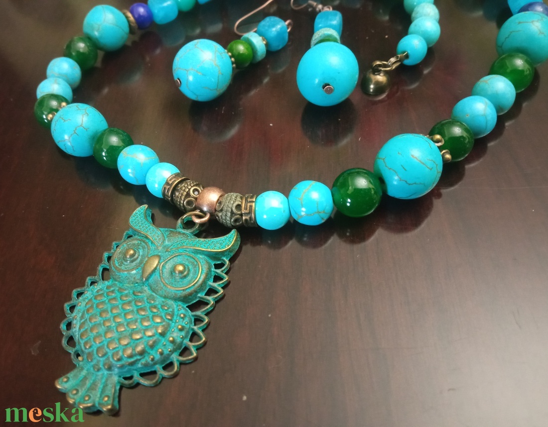 FÉLDRÁGAKŐ/ÁSVÁNY/ - SZETT - ékszer - ékszerszett - Meska.hu