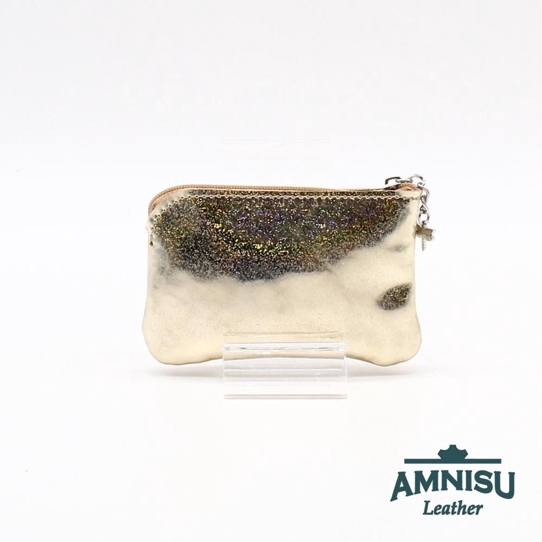 Hologramos arany egy cipzáras kulcstartó A2002 - táska & tok - kulcstartó & táskadísz - kulcstartó - Meska.hu