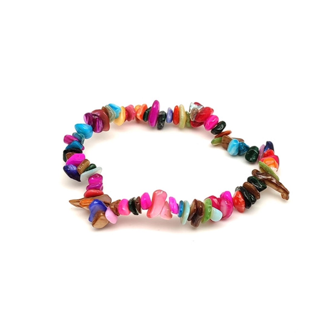 Színezett Kagyló Splitter Karkötő Vegyes Szín - ékszer - karkötő - ásványkarkötő - Meska.hu