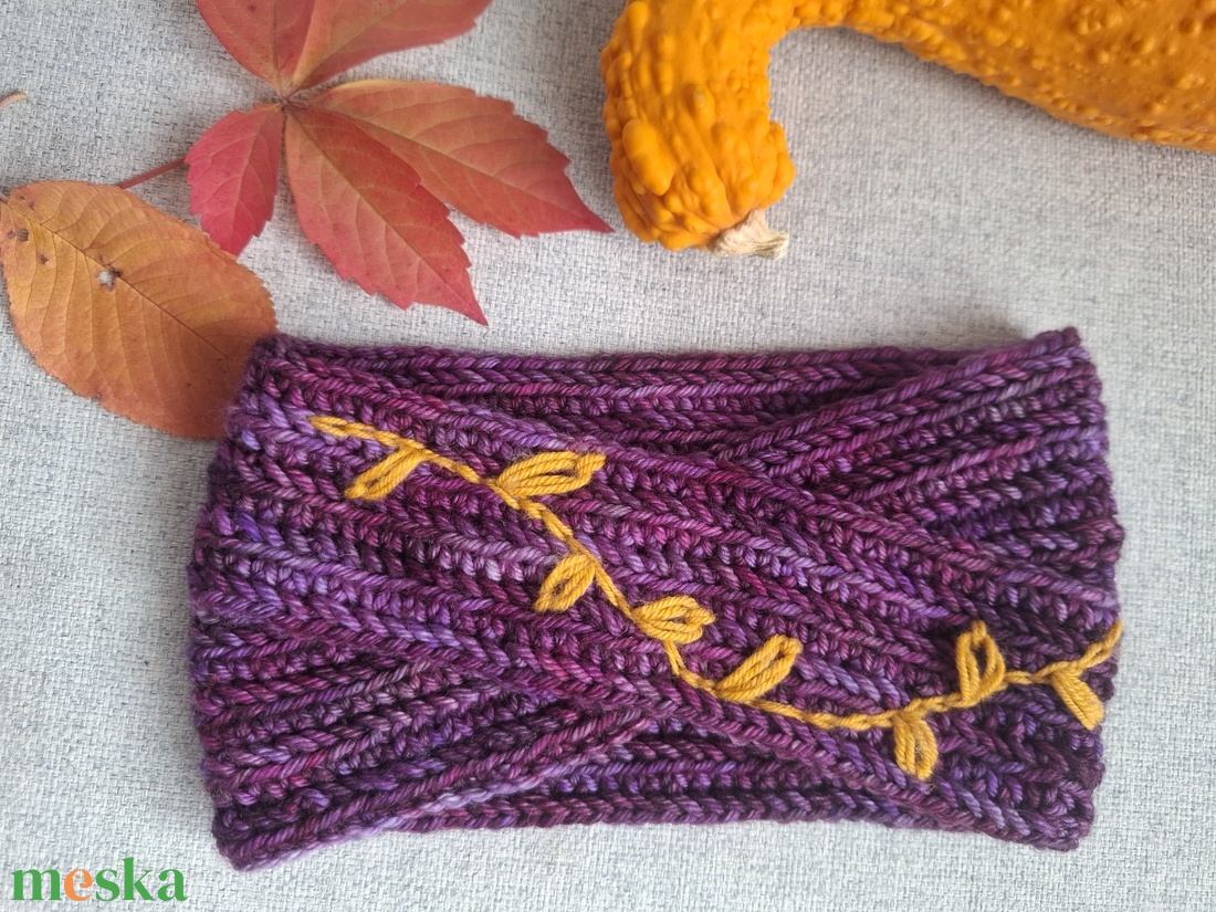 Gyapjú fejpánt  - ruha & divat - sál, sapka, kendő - fejpánt - Meska.hu