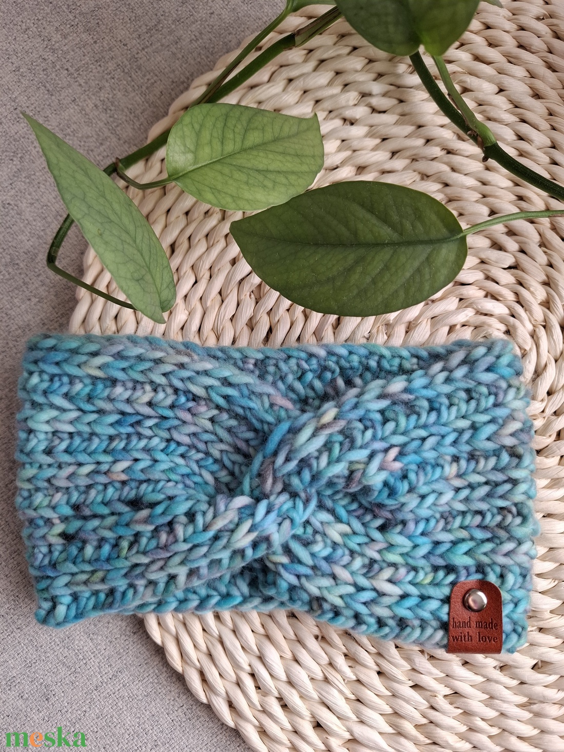 Téli felhő fejpánt - jeges tó - ruha & divat - sál, sapka, kendő - fejpánt - Meska.hu