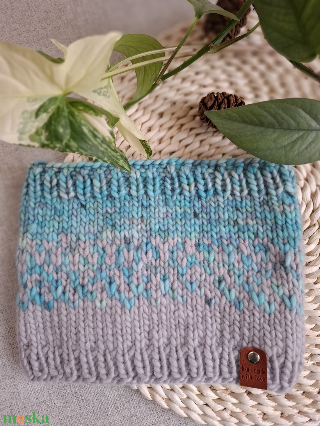 Téli felhő sál - jeges tó - ruha & divat - sál, sapka, kendő - sál - Meska.hu