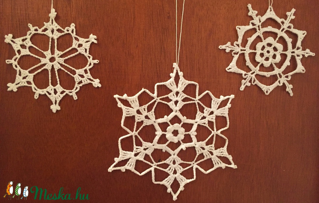 Horgolt karácsonyi hóesés -  - Meska.hu