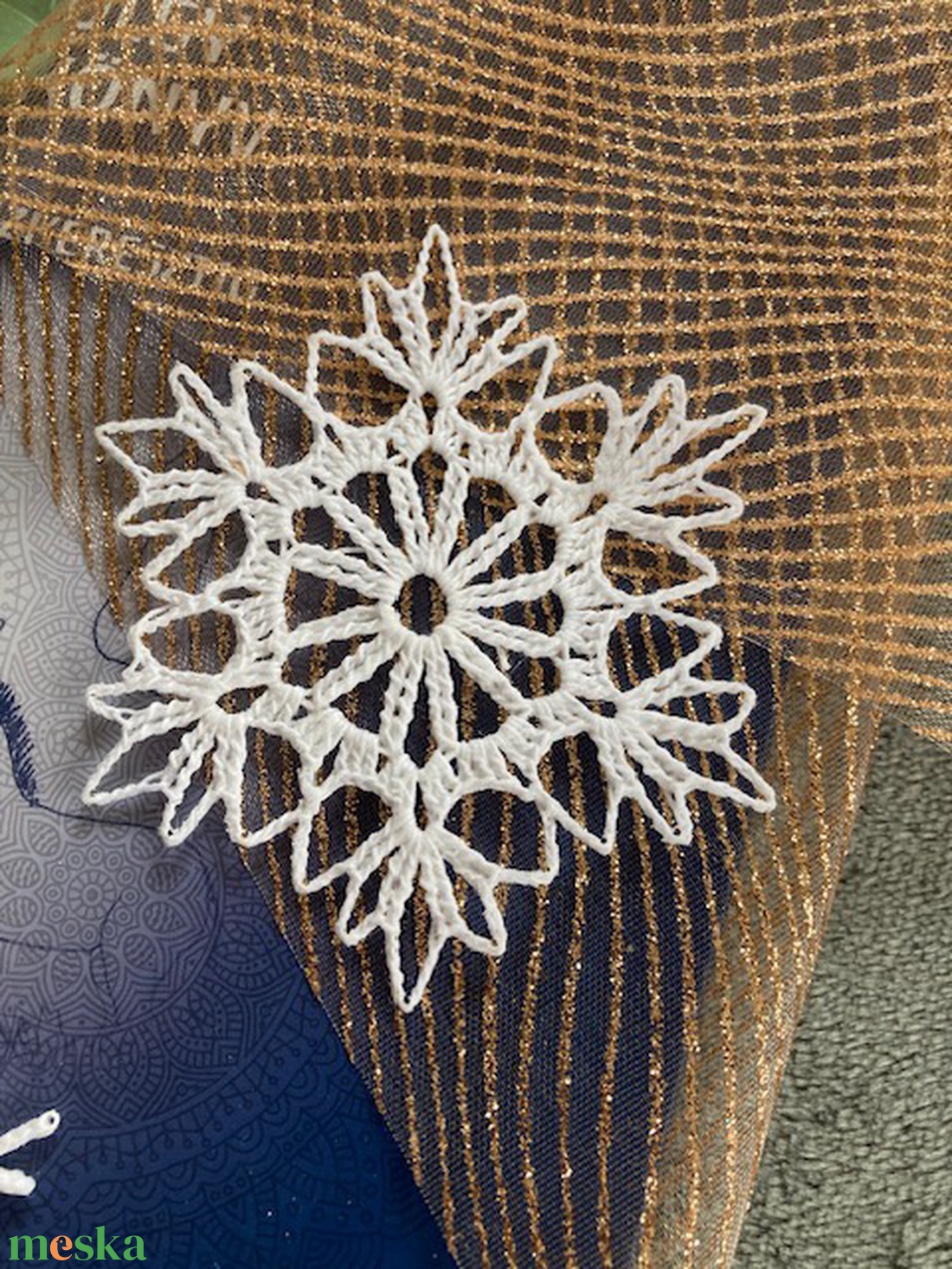 Horgolt karácsonyi díszek - karácsony - karácsonyi lakásdekoráció - karácsonyfadíszek - Meska.hu