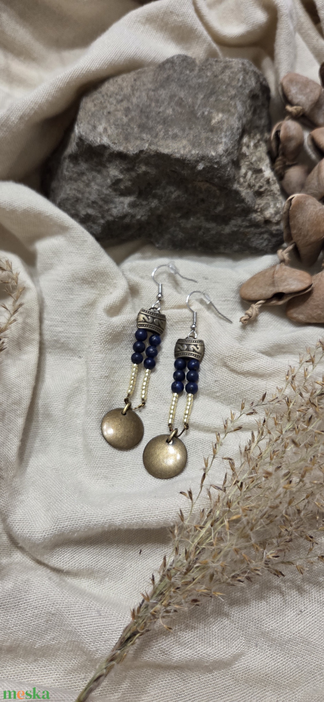 'ISTÁR' hosszú fülbevaló - ékszer - fülbevaló - lógó fülbevaló - Meska.hu