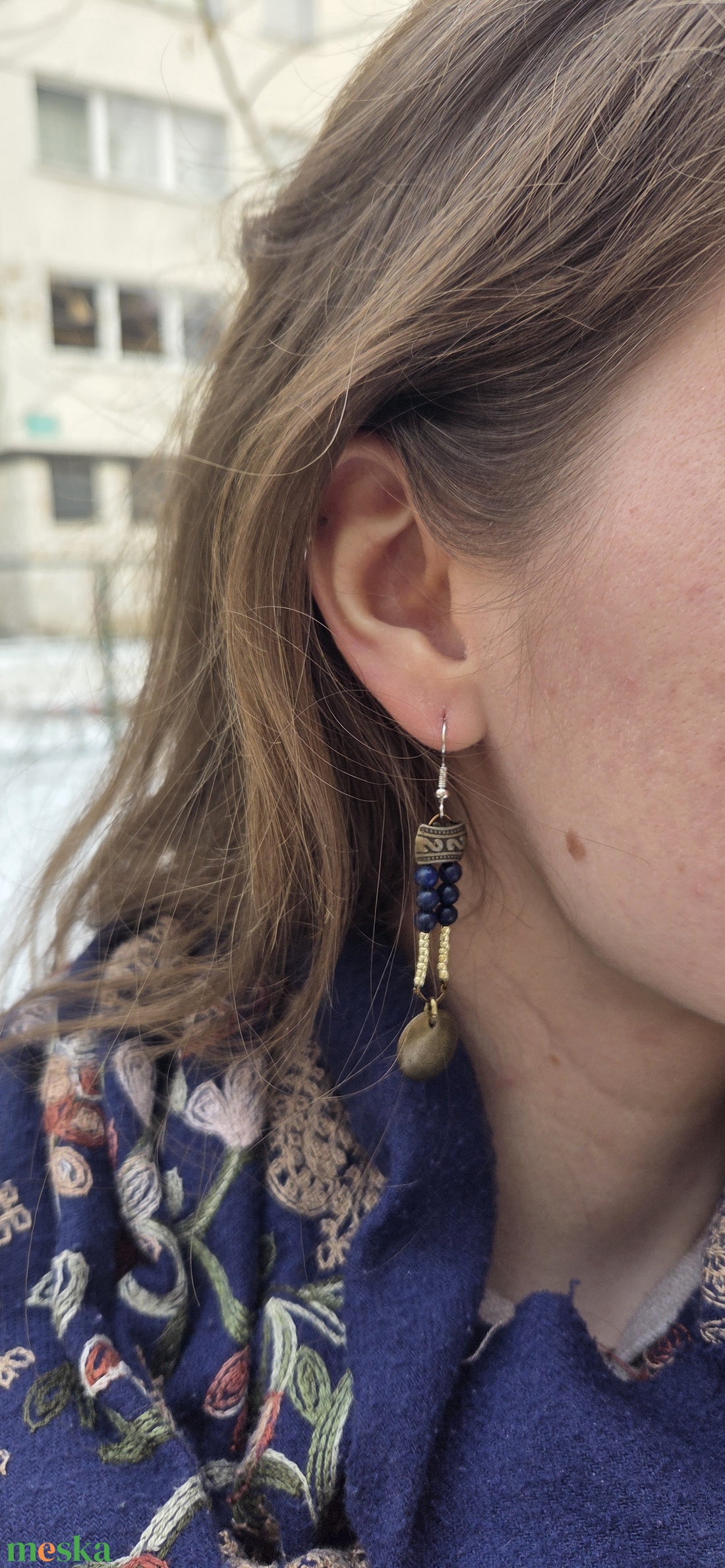 'ISTÁR' hosszú fülbevaló - ékszer - fülbevaló - lógó fülbevaló - Meska.hu