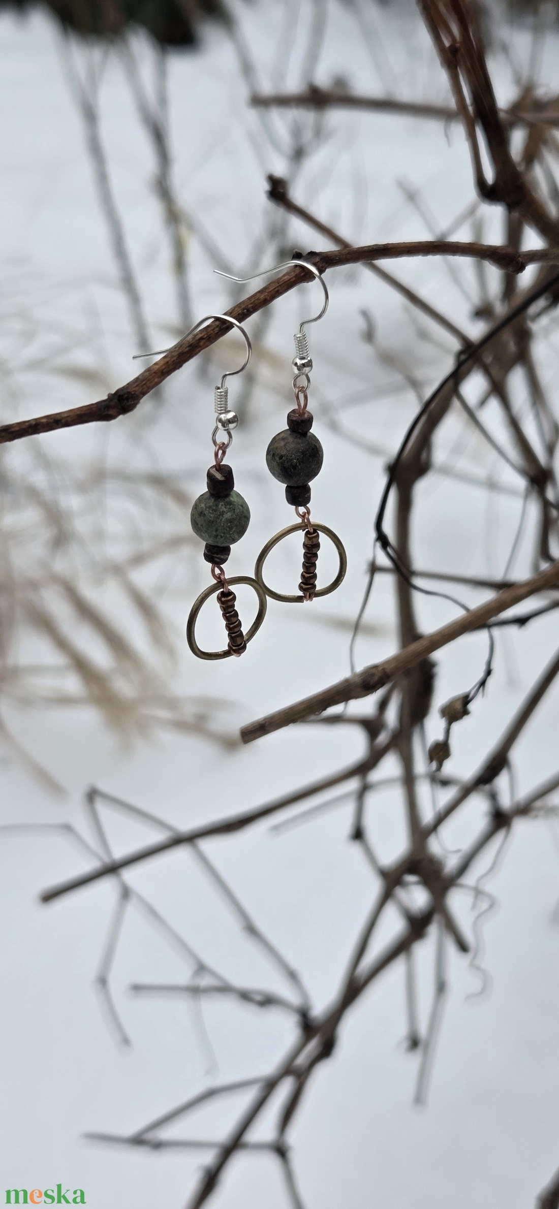 'BOLYONGÓ' - ékszer - fülbevaló - lógó fülbevaló - Meska.hu