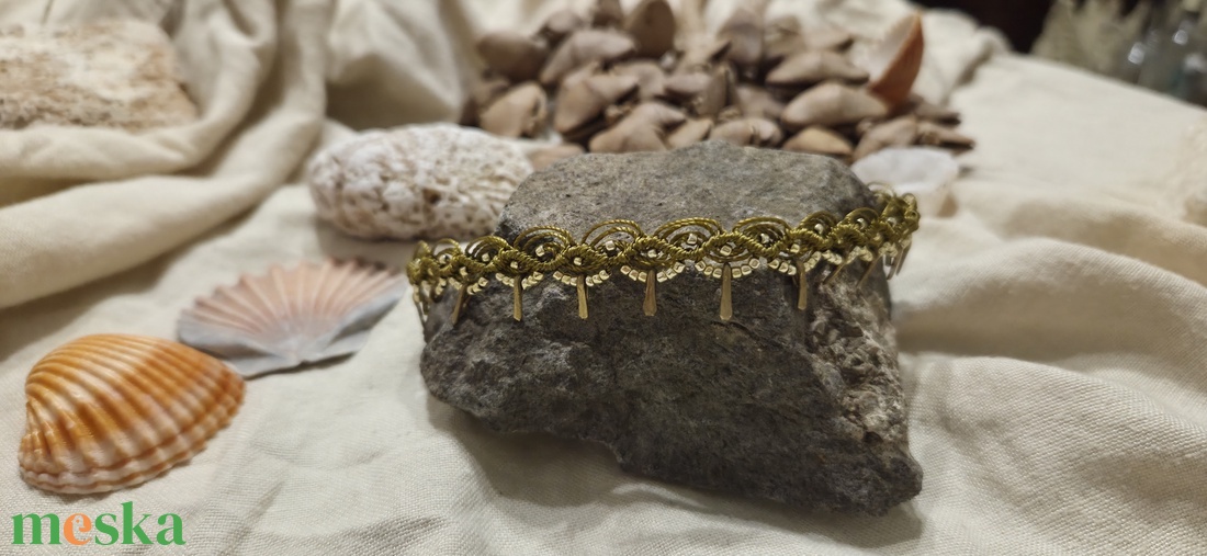 ÁLOM makramé bokalánc - ékszer - lábdísz és testékszer - bokalánc - Meska.hu