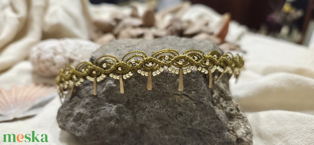 ÁLOM makramé bokalánc - ékszer - lábdísz és testékszer - bokalánc - Meska.hu