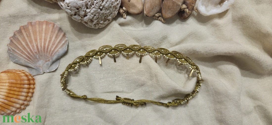 ÁLOM makramé bokalánc - ékszer - lábdísz és testékszer - bokalánc - Meska.hu