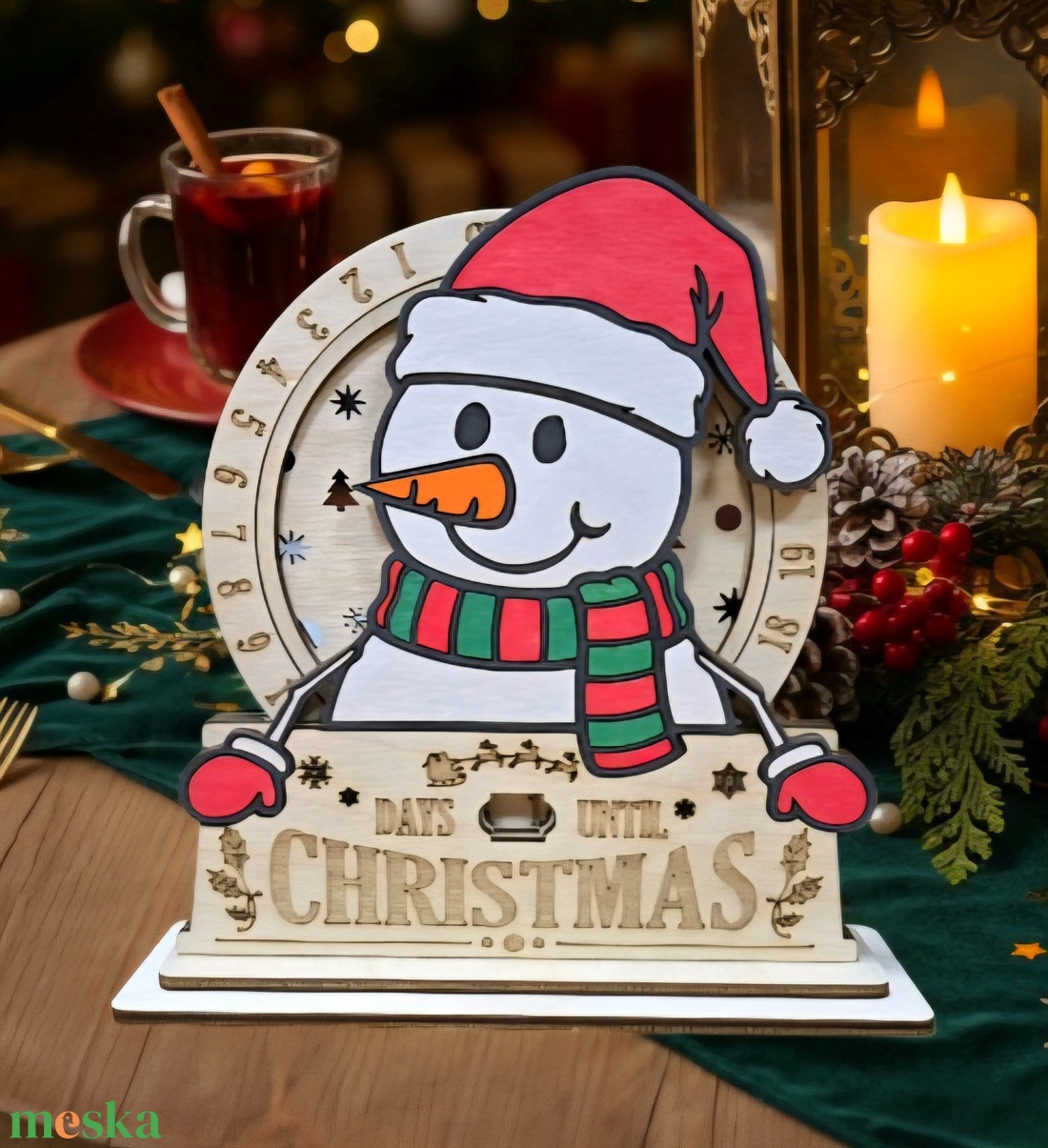 Hóember,Adventi naptár  - karácsony - adventi díszek - adventi naptár - Meska.hu