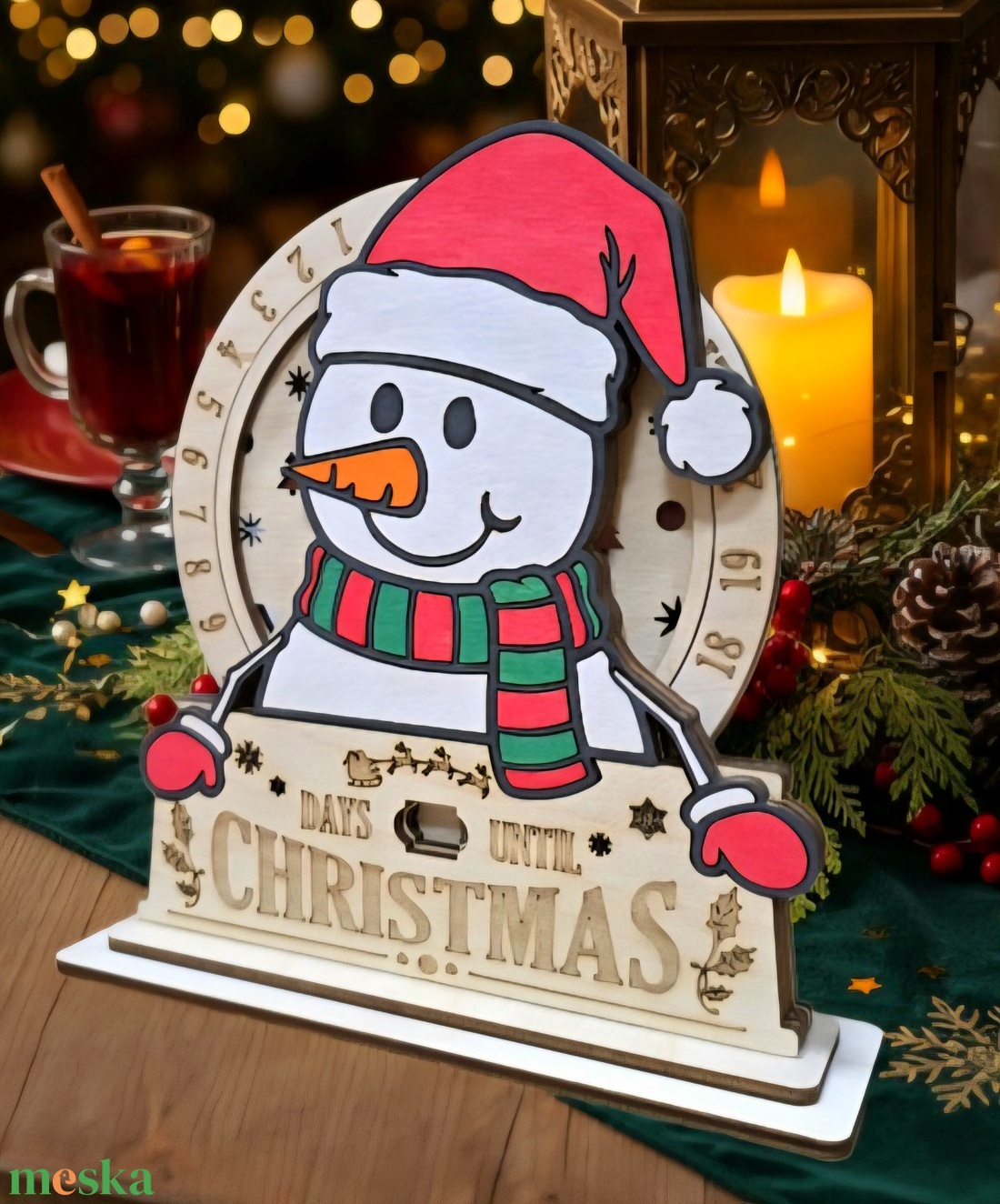 Hóember,Adventi naptár  - karácsony - adventi díszek - adventi naptár - Meska.hu