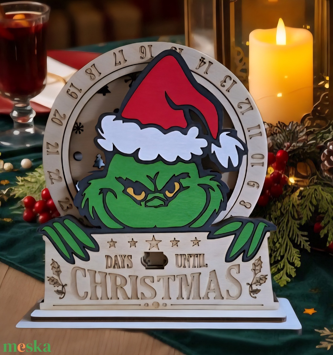 Grincs,Adventi naptár  - karácsony - adventi díszek - adventi naptár - Meska.hu