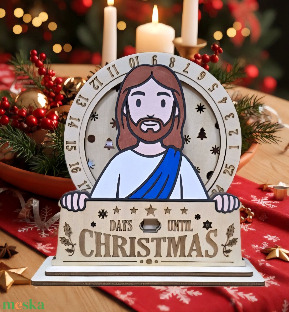 Jézus, Adventi naptár  - karácsony - adventi díszek - adventi naptár - Meska.hu