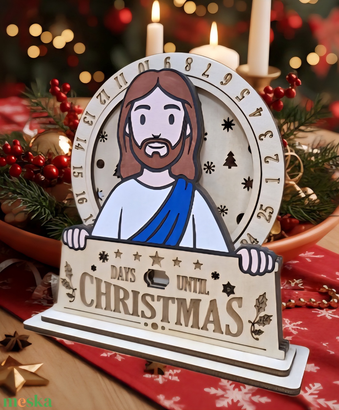 Jézus, Adventi naptár  - karácsony - adventi díszek - adventi naptár - Meska.hu