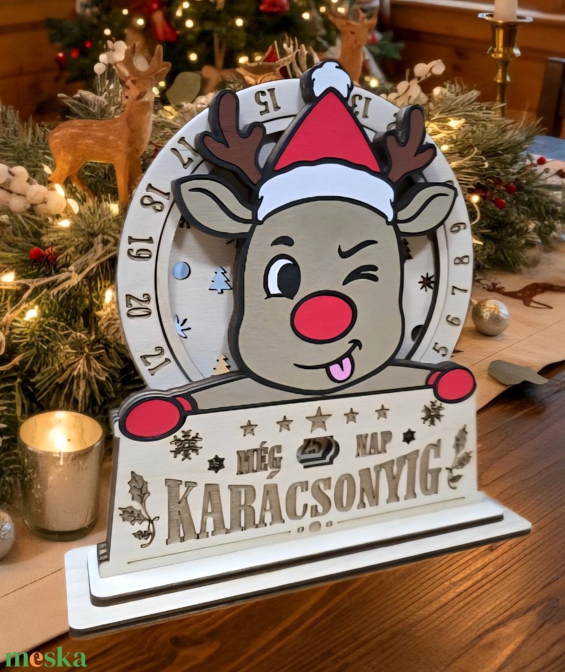 Szarvas,Adventi naptár  - karácsony - adventi díszek - adventi naptár - Meska.hu