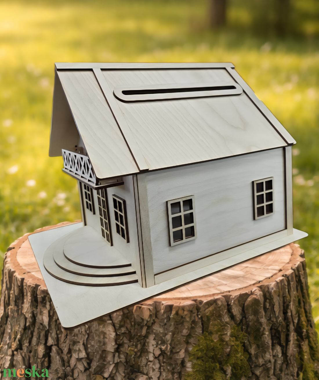 Esküvői Menyasszonytánc Pénzgyűjtő Házikó � gravírozással - esküvő - emlék & ajándék - doboz - Meska.hu