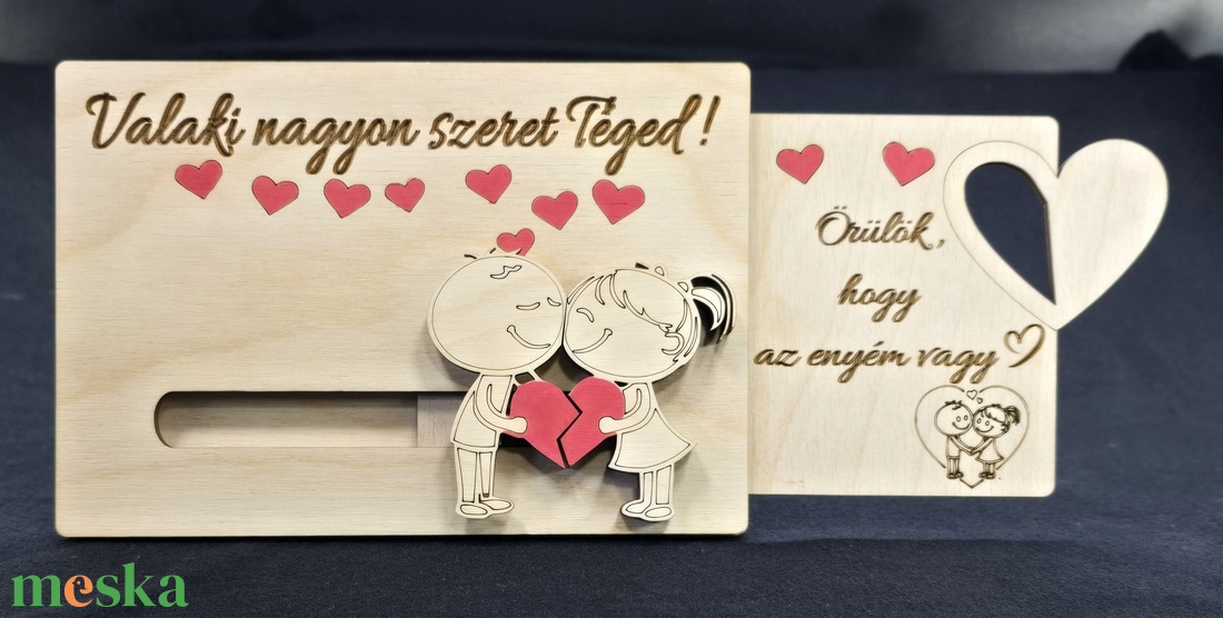 Szívből szeretlek � kézzel készült, lézervágott fa szerelmes ajándék - otthon & életmód - dekoráció - dísztárgy - Meska.hu
