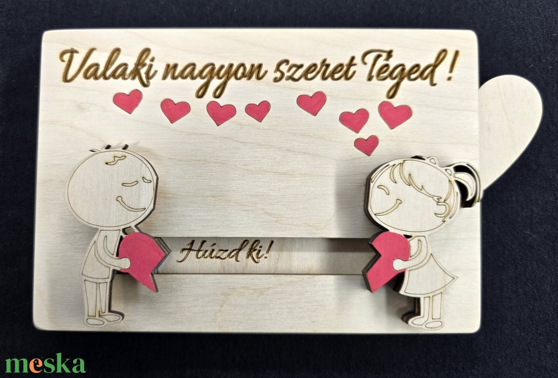 Szívből szeretlek � kézzel készült, lézervágott fa szerelmes ajándék - otthon & életmód - dekoráció - dísztárgy - Meska.hu