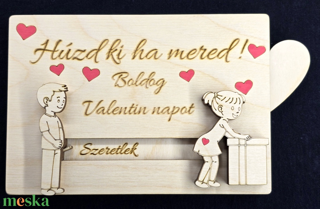 Húzd ki, ha mered! � Kézzel készült, meglepetés üzenetes fa Valentin-napi ajándék - otthon & életmód - dekoráció - dísztárgy - Meska.hu