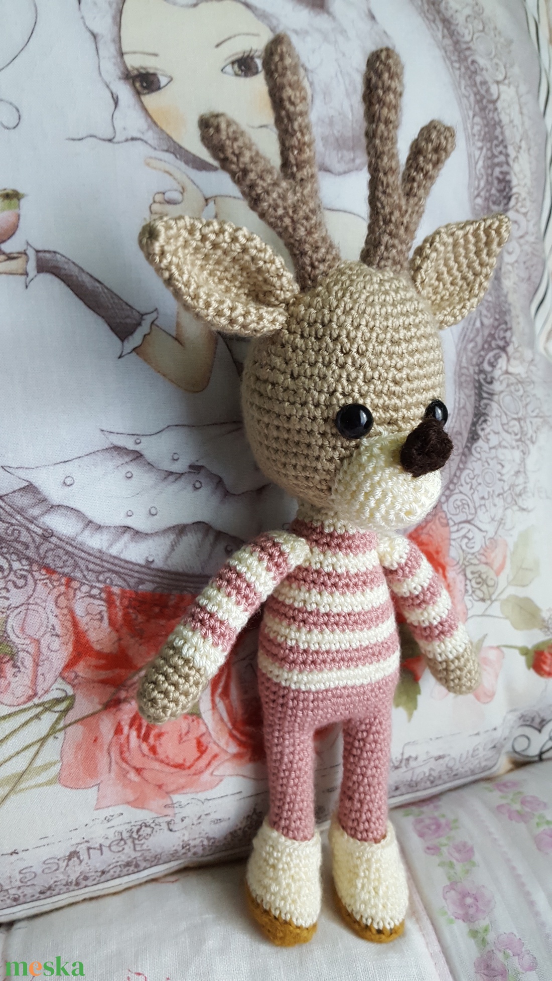 Amigurumi rénszarvas - játék & sport - plüssállat & játékfigura - más figura - Meska.hu Amigurumi rénszarvas - játék & sport - plüssállat & játékfigura - más figura - Meska.hu