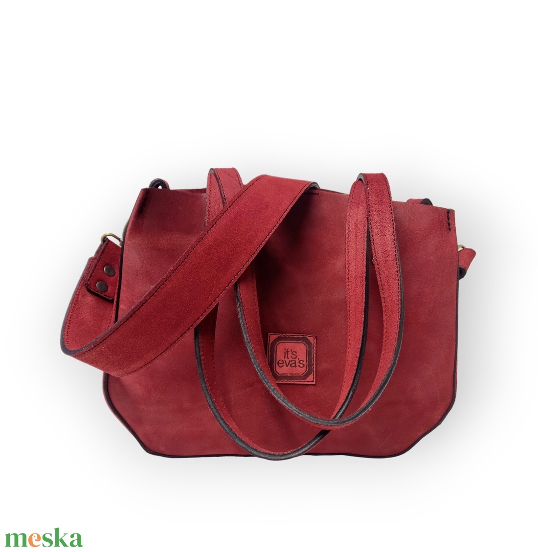 Kisebb mindentbele táska - piros - táska & tok - kézitáska & válltáska - nagy pakolós táska - Meska.hu