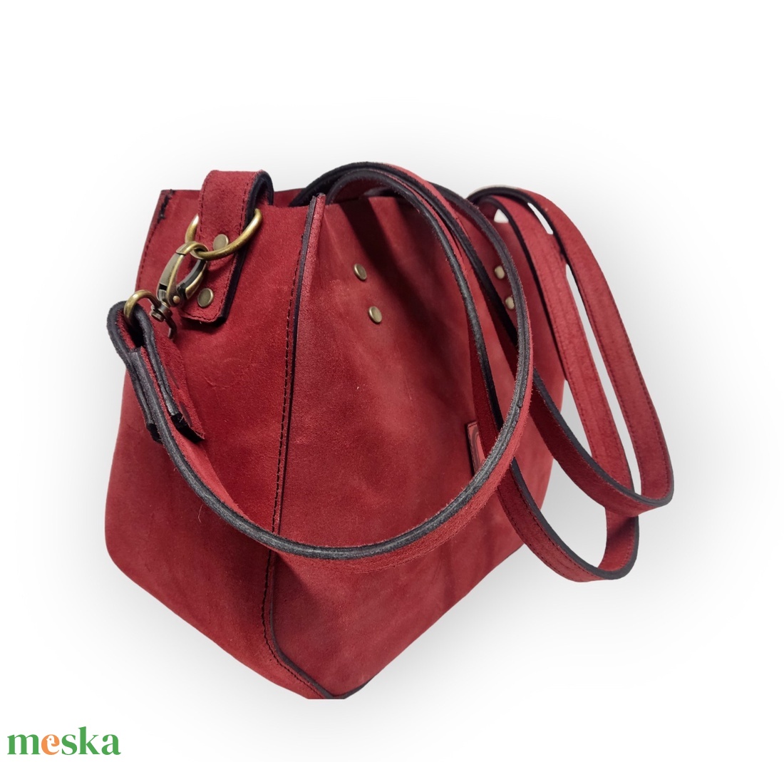 Kisebb mindentbele táska - piros - táska & tok - kézitáska & válltáska - nagy pakolós táska - Meska.hu