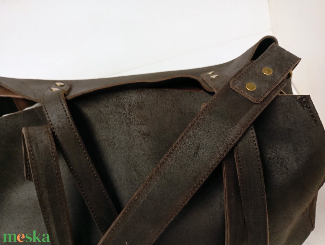 Mindentbele táska sötétbarna - táska & tok - kézitáska & válltáska - nagy pakolós táska - Meska.hu