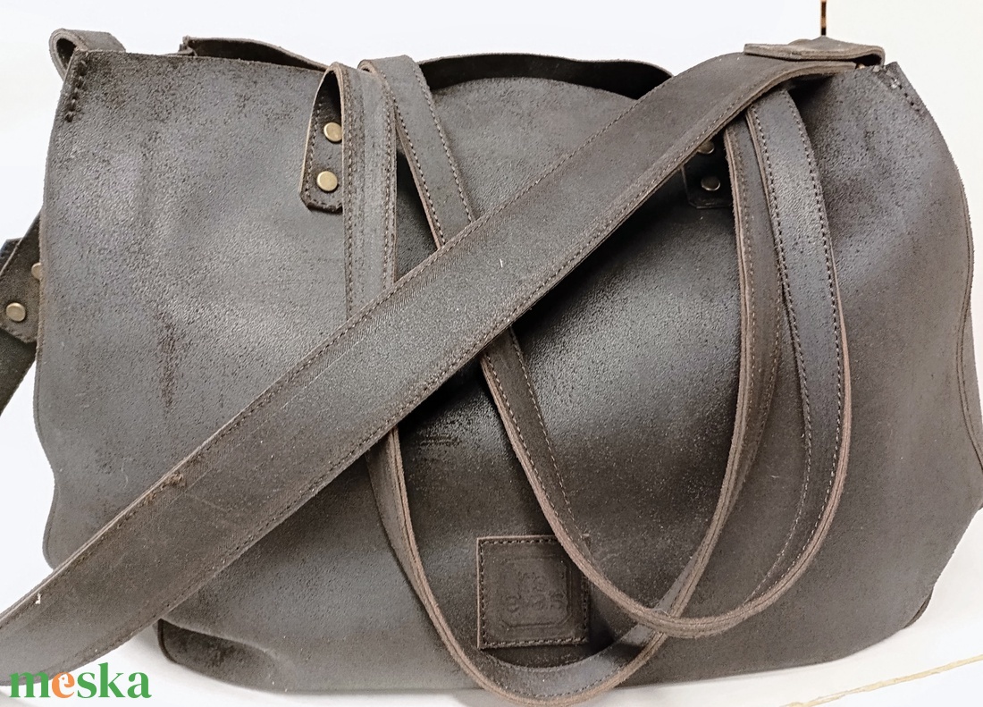 Mindentbele táska sötétbarna - táska & tok - kézitáska & válltáska - nagy pakolós táska - Meska.hu