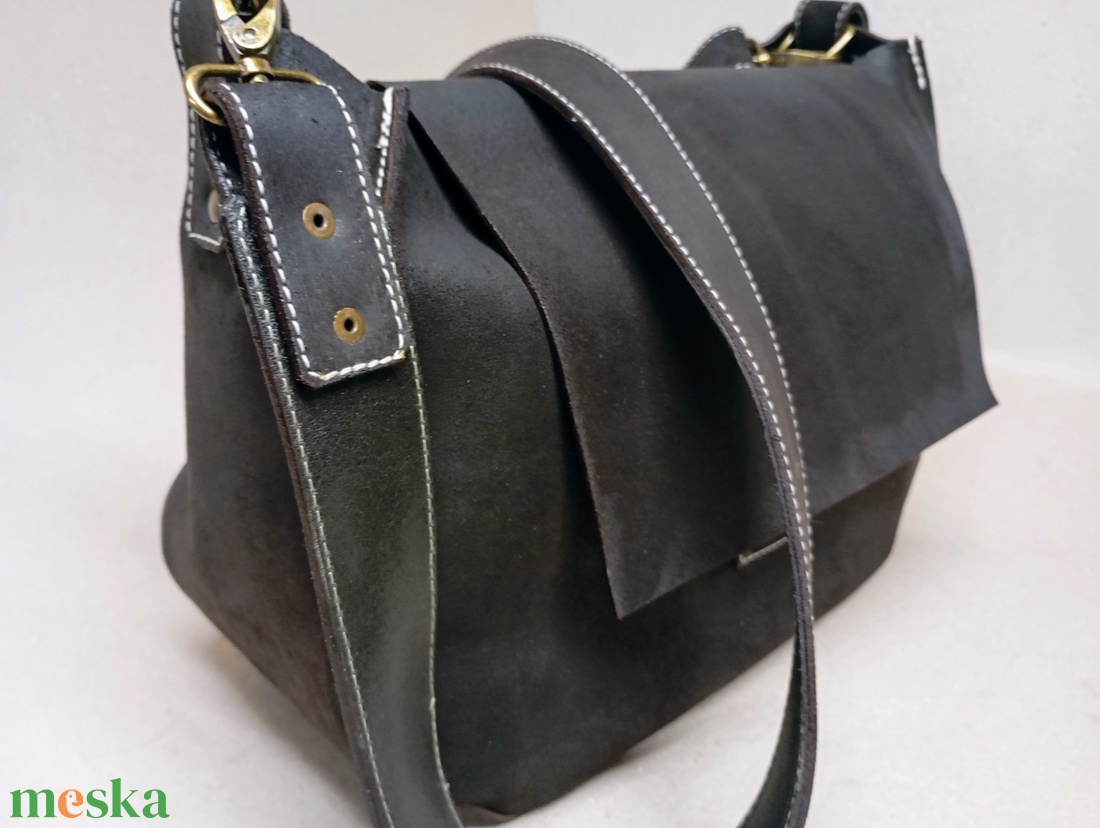 Kisebb mindentbele táska most másképp - barna - táska & tok - kézitáska & válltáska - nagy pakolós táska - Meska.hu