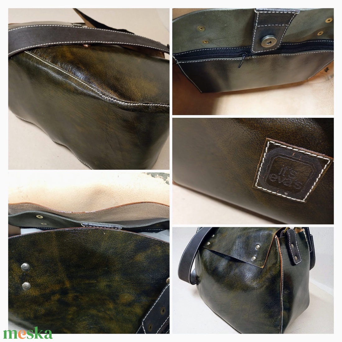 Kisebb mindentbele táska most másképp - kecske - táska & tok - kézitáska & válltáska - nagy pakolós táska - Meska.hu