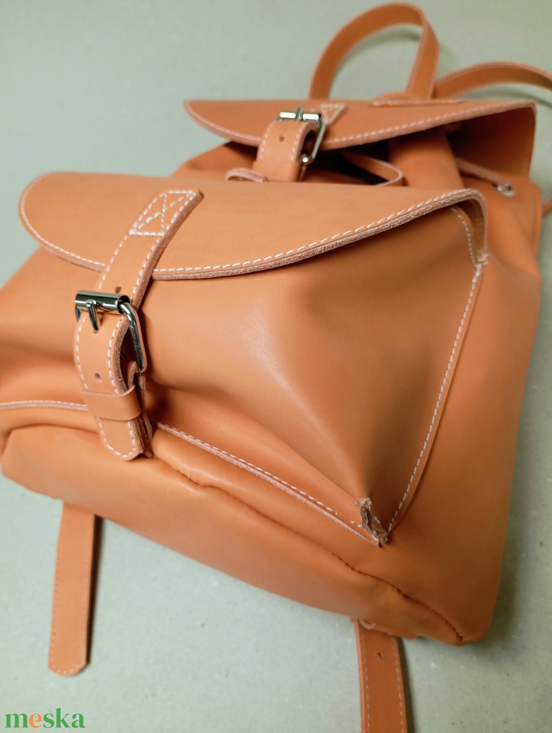 Pici narancssárga hátizsák - táska & tok - hátizsák - hátizsák - Meska.hu